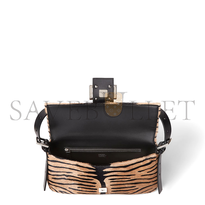 F**di BAGUETTE® 26424 TIGER-PRINT PONY-EFFECT LEATHER RE EDITION BAG 8BR850B16BF0ERR (26*14*4cm)